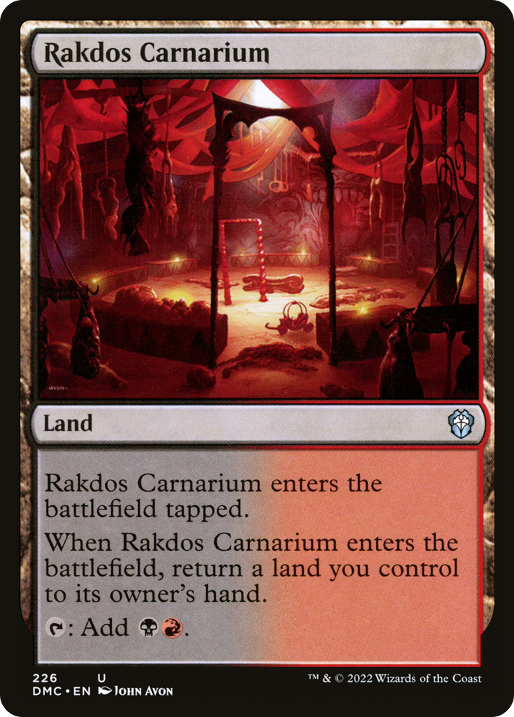 {C} Rakdos Carnarium [Dominaria United Commander][DMC 226]