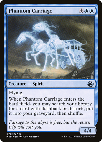 {C} Phantom Carriage [Innistrad: Midnight Hunt][MID 070]
