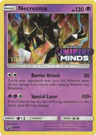 [PKM] Necrozma (SM204) (Staff Prerelease Promo) [Sun & Moon: Black Star Promos]