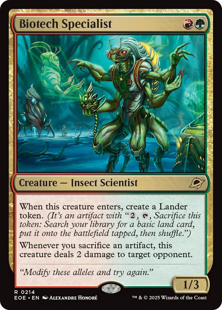 {@@ EOE R} Biotech Specialist [Edge of Eternities][EOE 214]