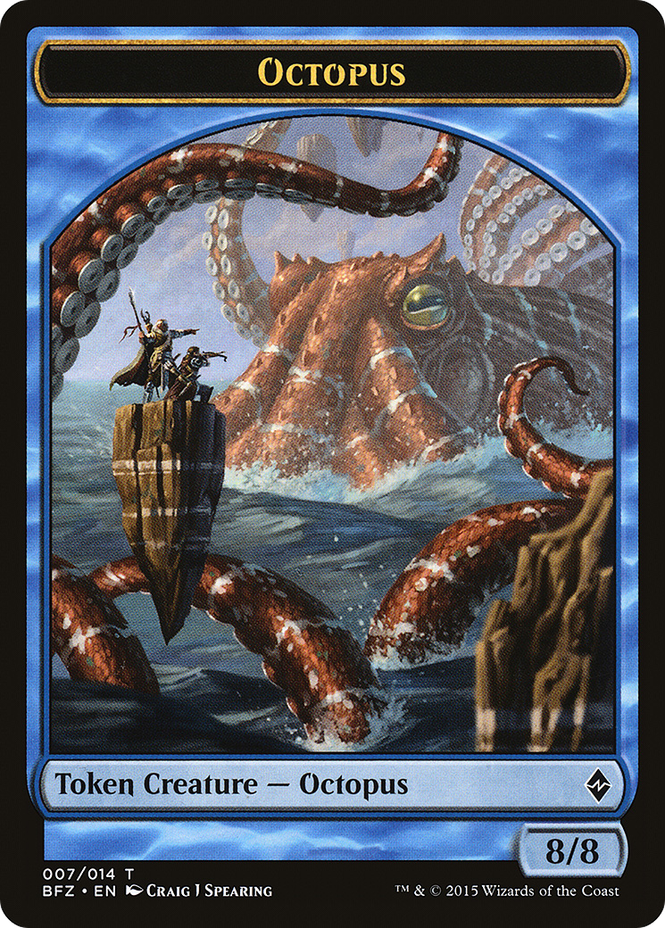 {T} Octopus Token [Battle for Zendikar Tokens][TBFZ 007] - Misty Mountain Games