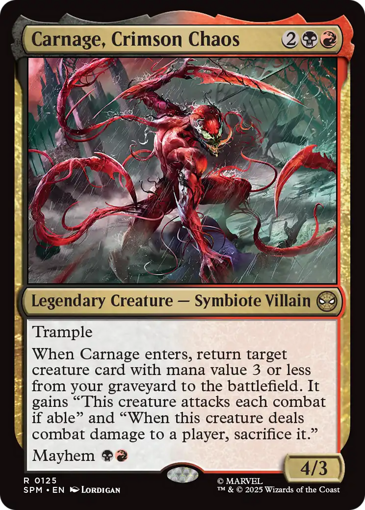{@@ SPM R} Carnage, Crimson Chaos [Marvel's Spider-Man] [SPM 125]