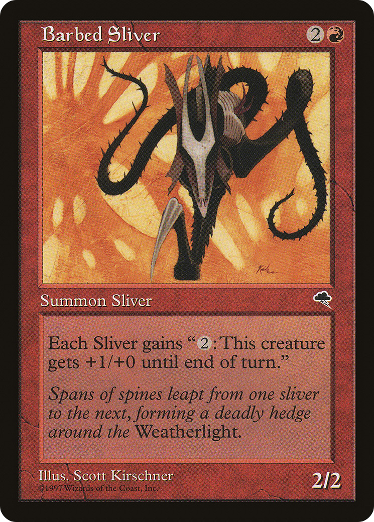 {C} Barbed Sliver [Tempest][TMP 163]