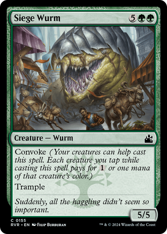 {C} Siege Wurm [Ravnica Remastered][RVR 155]
