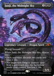 {R} Junji, the Midnight Sky (Borderless Alternate Art) [Kamigawa: Neon Dynasty][NEO 409] - Misty Mountain Games