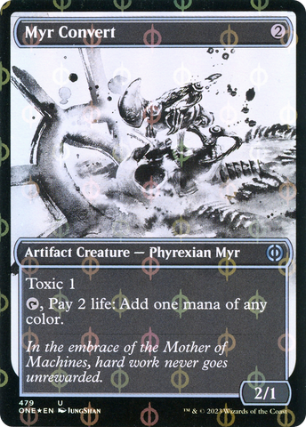 {C} Myr Convert (Showcase Ichor Step-and-Compleat Foil) [Phyrexia: All Will Be One][ONE 479]