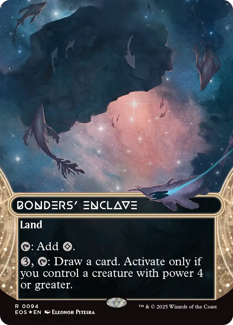 {@@ EOC R} Bonders' Enclave (0094) (Borderless) (Galaxy Foil) [Edge of Eternities: Stellar Sights][EOS 094]