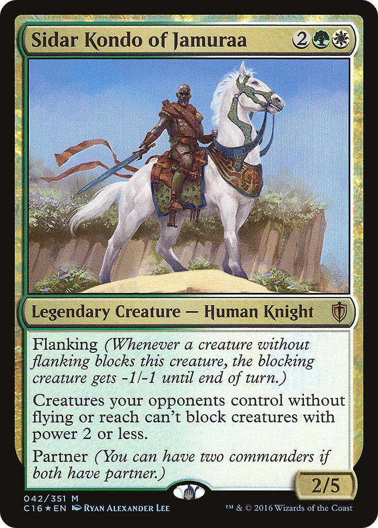 {R} Sidar Kondo of Jamuraa [Commander 2016][C16 042] - Misty Mountain Games