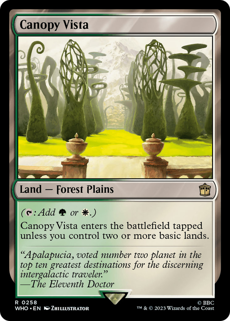 {R} Canopy Vista [Doctor Who][WHO 258]