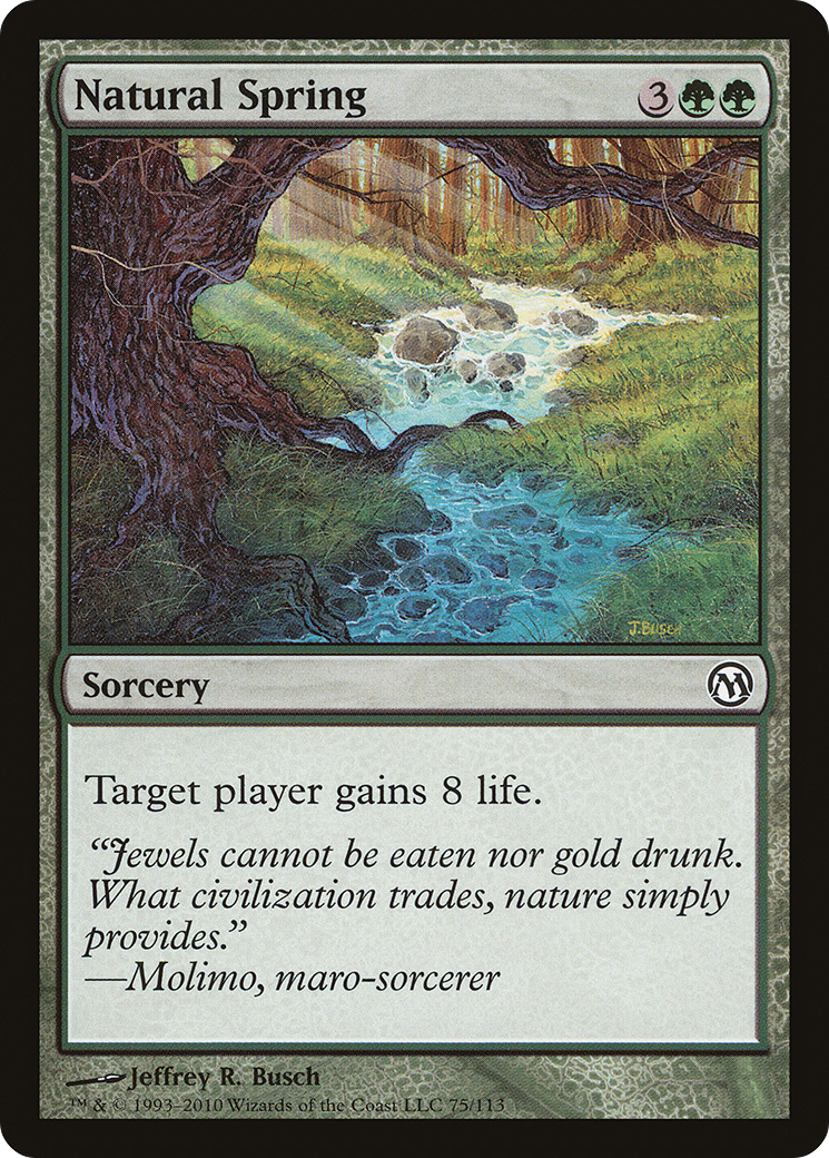 {C} Natural Spring [Duels of the Planeswalkers][DPA 075]