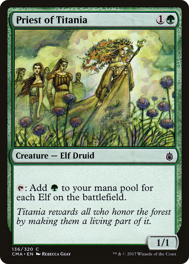 {C} Priest of Titania [Commander Anthology][CMA 136] - Misty Mountain Games