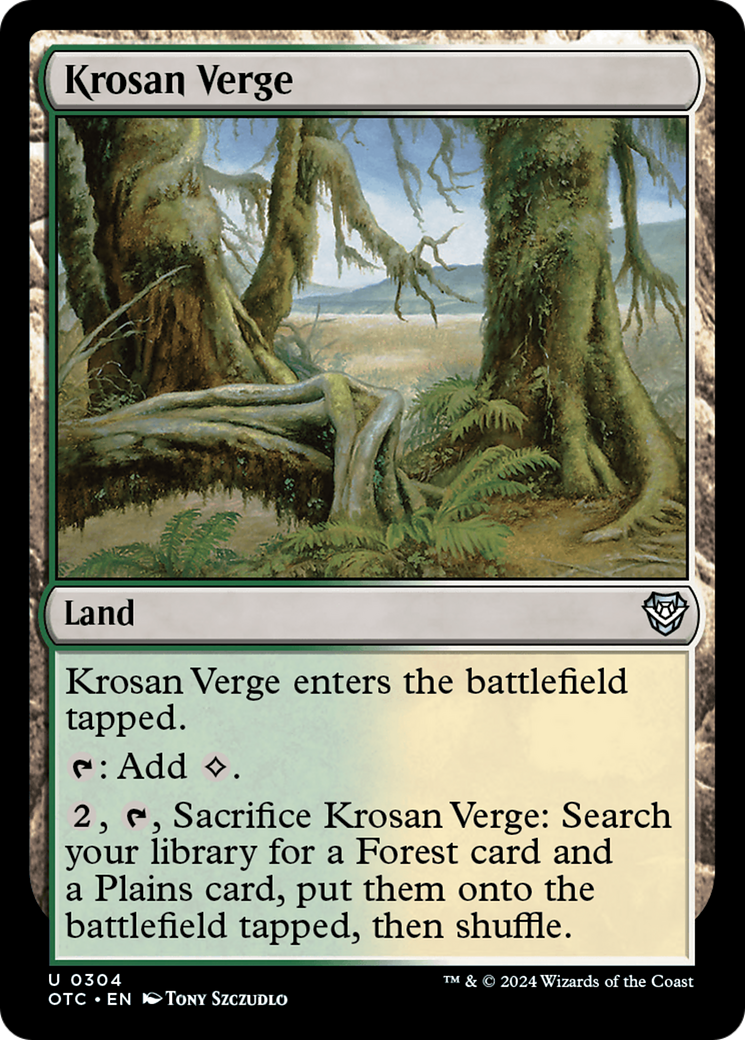 {C} Krosan Verge [Outlaws of Thunder Junction Commander][OTC 304]