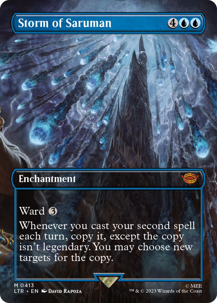 {R} Storm of Saruman (Borderless Alternate Art) [The Lord of the Rings: Tales of Middle-Earth][LTR 413]