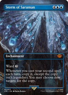 {R} Storm of Saruman (Borderless Alternate Art) [The Lord of the Rings: Tales of Middle-Earth][LTR 413]