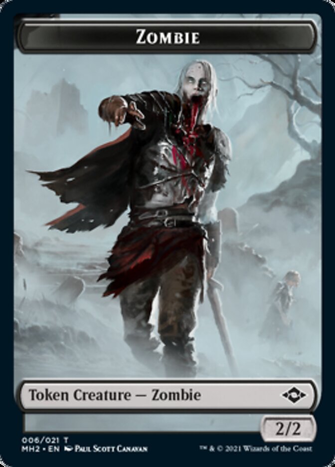 {T} Treasure Token (21) // Zombie Token [Modern Horizons 2 Tokens][TMH2 021]