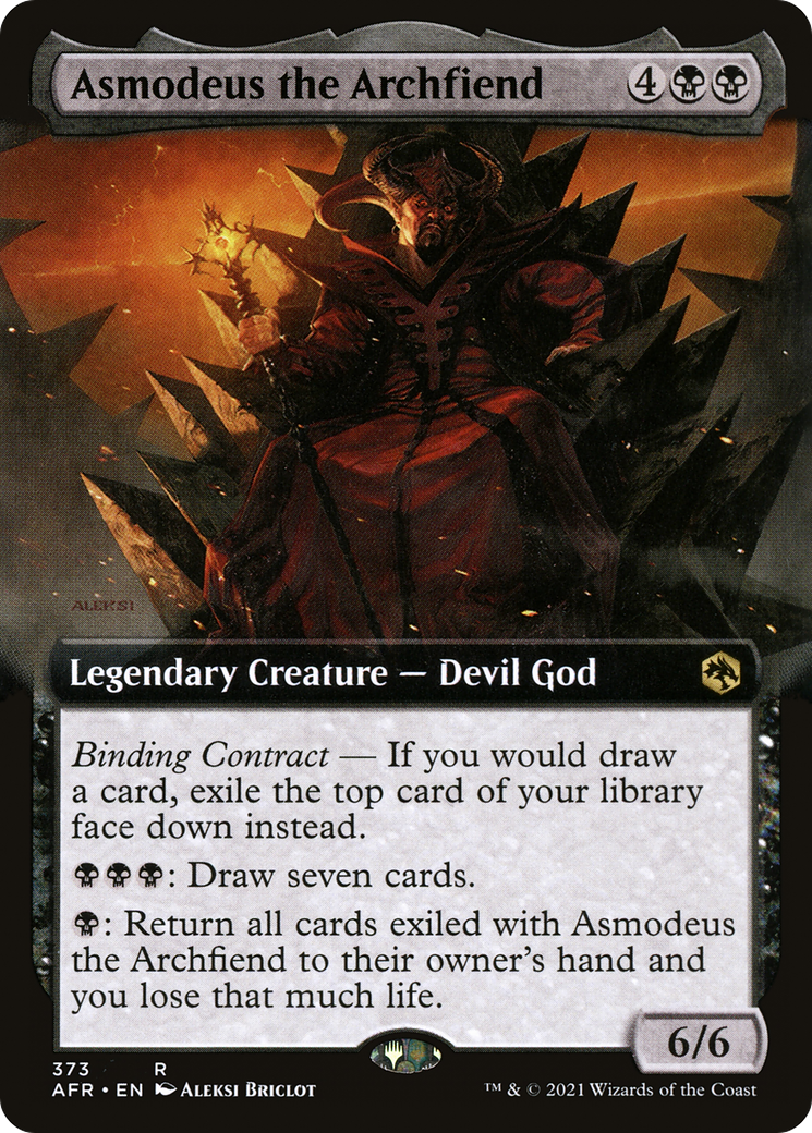 {R} Asmodeus the Archfiend (Extended Art) [Dungeons & Dragons: Adventures in the Forgotten Realms][AFR 373]