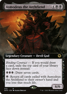 {R} Asmodeus the Archfiend (Extended Art) [Dungeons & Dragons: Adventures in the Forgotten Realms][AFR 373]