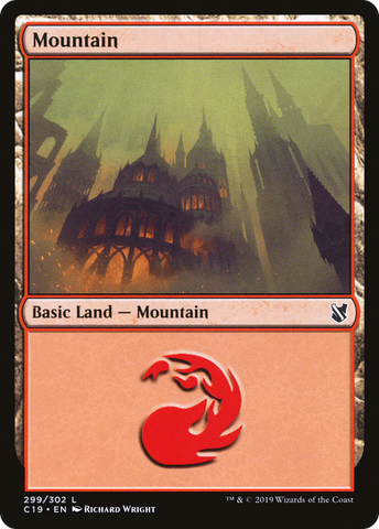 {B}[C19 299] Mountain (299) [Commander 2019]