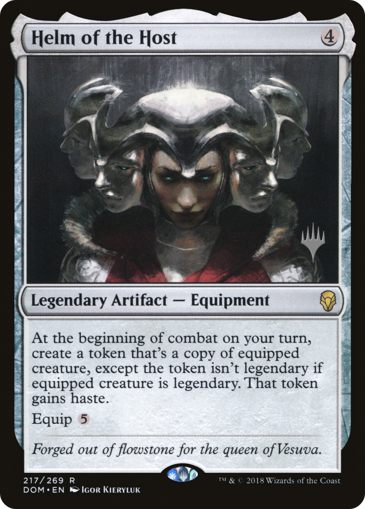 {R} Helm of the Host (Promo Pack) [Dominaria Promos][PP DOM 217]
