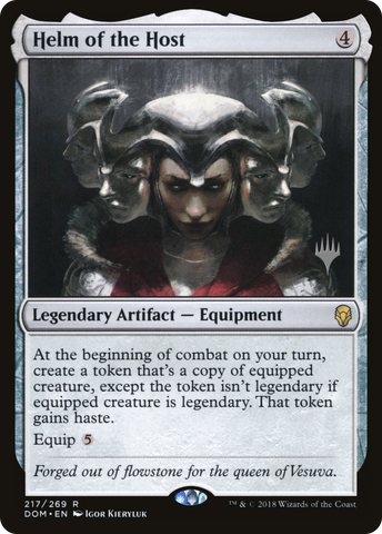 {R} Helm of the Host (Promo Pack) [Dominaria Promos][PP DOM 217]