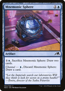 {C} Mnemonic Sphere [Kamigawa: Neon Dynasty][NEO 064]
