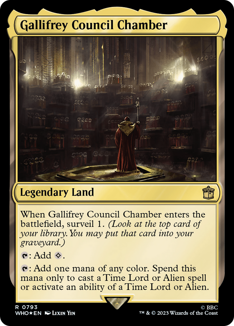 {R} Gallifrey Council Chamber (Surge Foil) [Doctor Who][WHO 793]