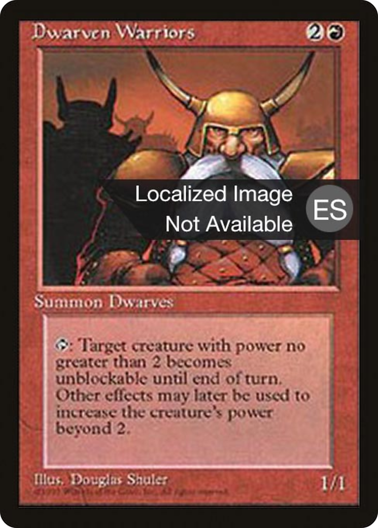 {F} Dwarven Warriors [Fourth Edition (Foreign Black Border)][FBB 4ED 187]