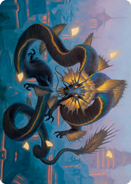 {A} Ao, the Dawn Sky 1 Art Card [Kamigawa: Neon Dynasty Art Series][ANEO 025]