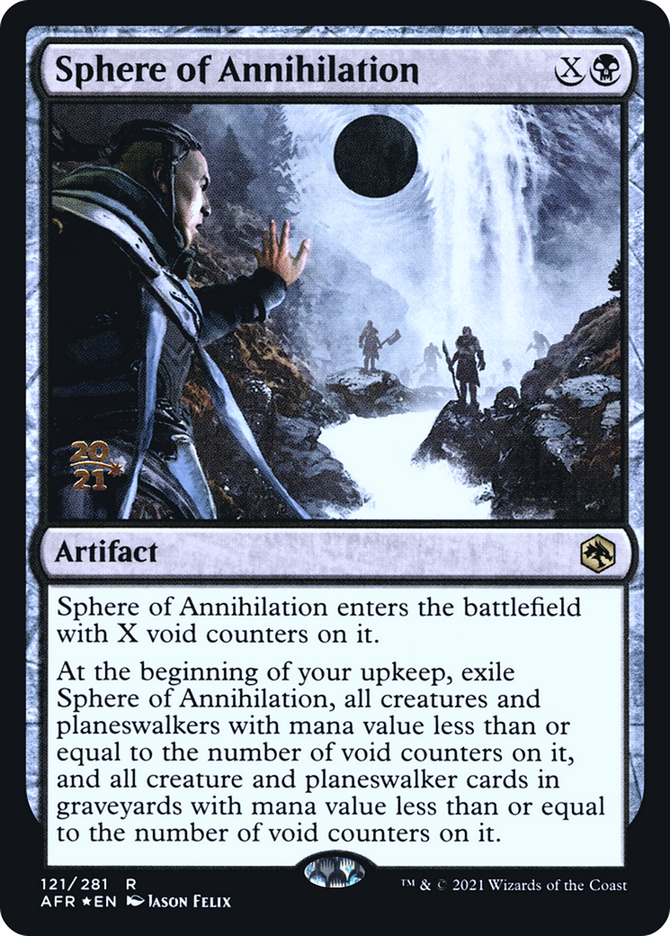 {R} Sphere of Annihilation [Dungeons & Dragons: Adventures in the Forgotten Realms Prerelease Promos][PR AFR 121]