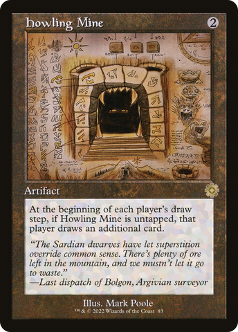 {R} Howling Mine (Retro Schematic) [The Brothers' War Retro Artifacts][BRR 083]