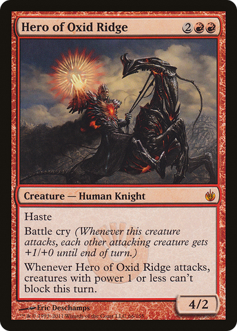 {R} Hero of Oxid Ridge [Mirrodin Besieged][MBS 066]