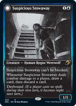 {R} Suspicious Stowaway // Seafaring Werewolf [Innistrad: Double Feature][DBL 080]
