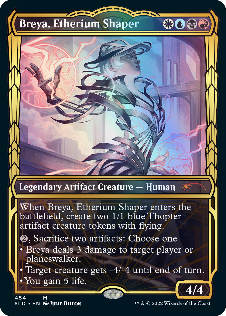 {R} Breya, Etherium Shaper (Showcase Gilded Foil) [Secret Lair Drop Series][SLD 454]