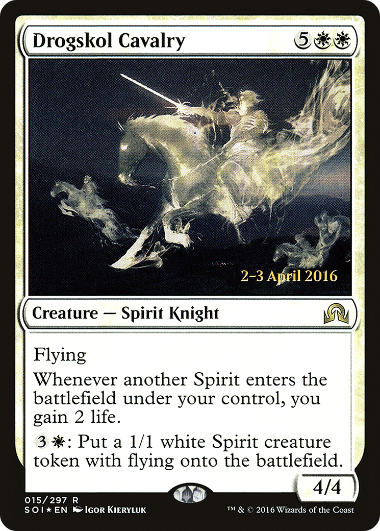 {R} Drogskol Cavalry [Shadows over Innistrad Prerelease Promos][PR SOI 015] - Misty Mountain Games