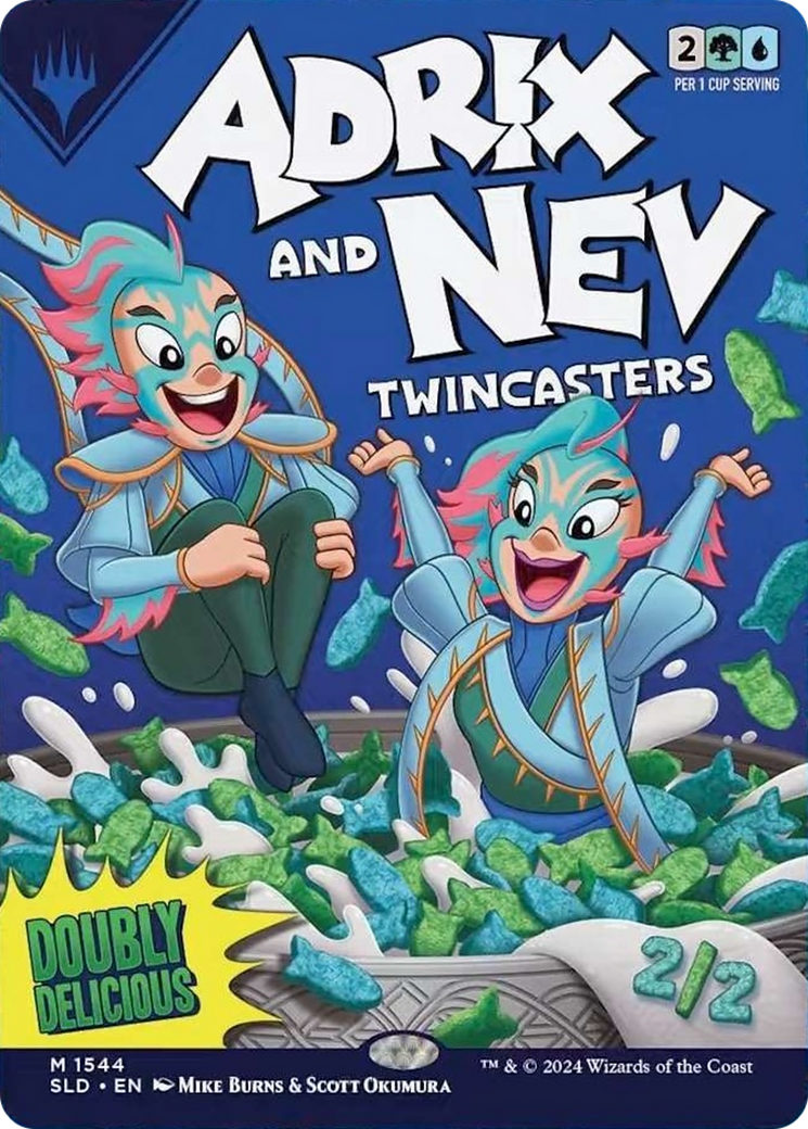 {R} Adrix and Nev, Twincasters (Rainbow Foil) [Secret Lair Drop Series][RBF SLD 1544]