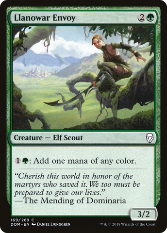 {C} Llanowar Envoy [Dominaria][DOM 169]