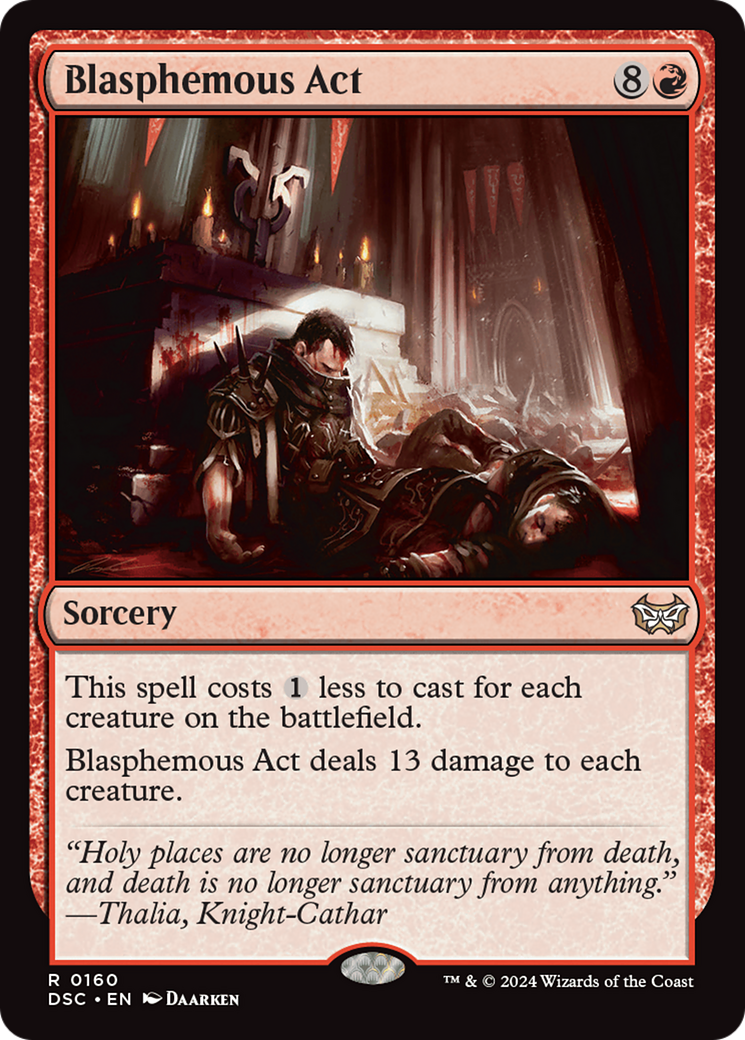 {R} Blasphemous Act [Duskmourn: House of Horror Commander][DSC 160]