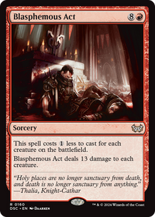 {R} Blasphemous Act [Duskmourn: House of Horror Commander][DSC 160]