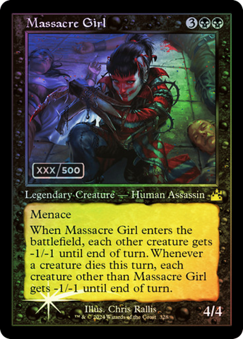 {R} Massacre Girl (Retro) (Serialized) [Ravnica Remastered][SR RVR 328]