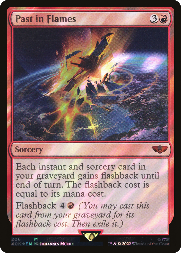 {R} Past in Flames (Surge Foil) [Universes Beyond: Warhammer 40,000][SF 40K 206]