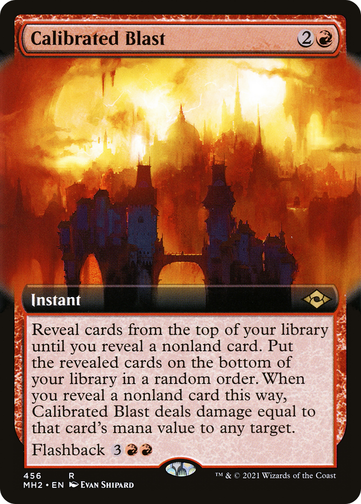 {R} Calibrated Blast (Extended Art): (Extended Art) [Modern Horizons 2] [MH2 456]