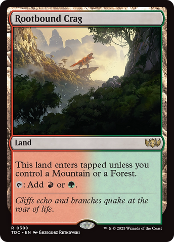 {R} Rootbound Crag [Tarkir: Dragonstorm Commander][TDC 388]