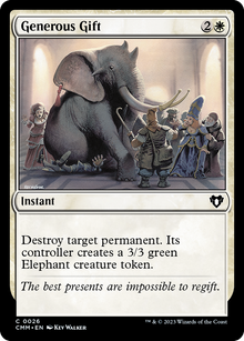 {C} Generous Gift [Commander Masters][CMM 026]