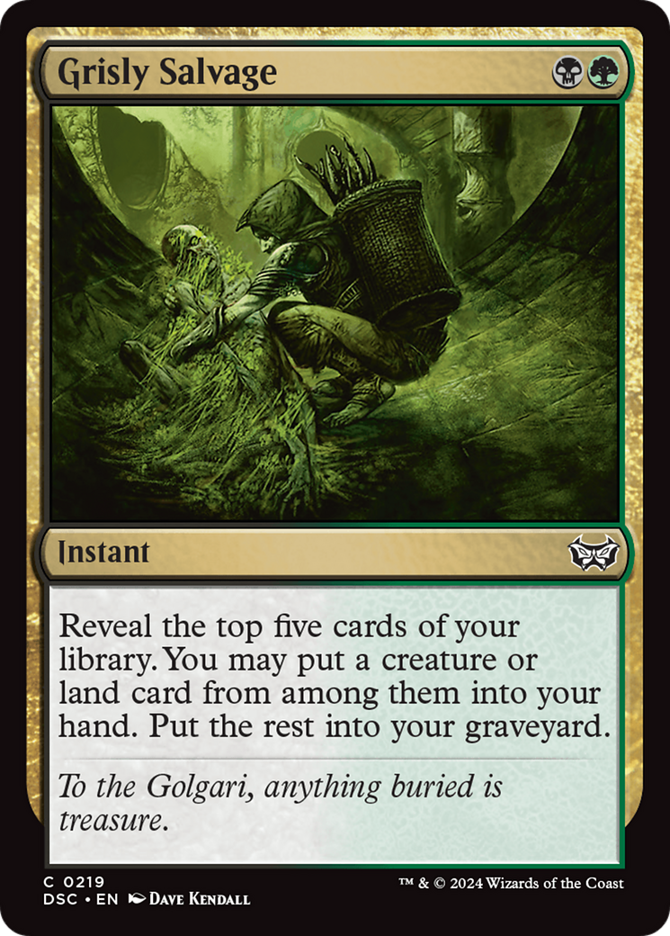 {C} Grisly Salvage [Duskmourn: House of Horror Commander][DSC 219]