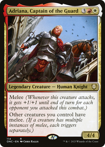 {R} Adriana, Captain of the Guard [Phyrexia: All Will Be One Commander][ONC 114]