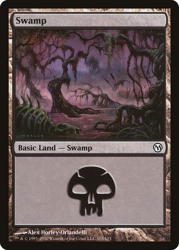 {B}[DPA 103] Swamp (103) [Duels of the Planeswalkers]