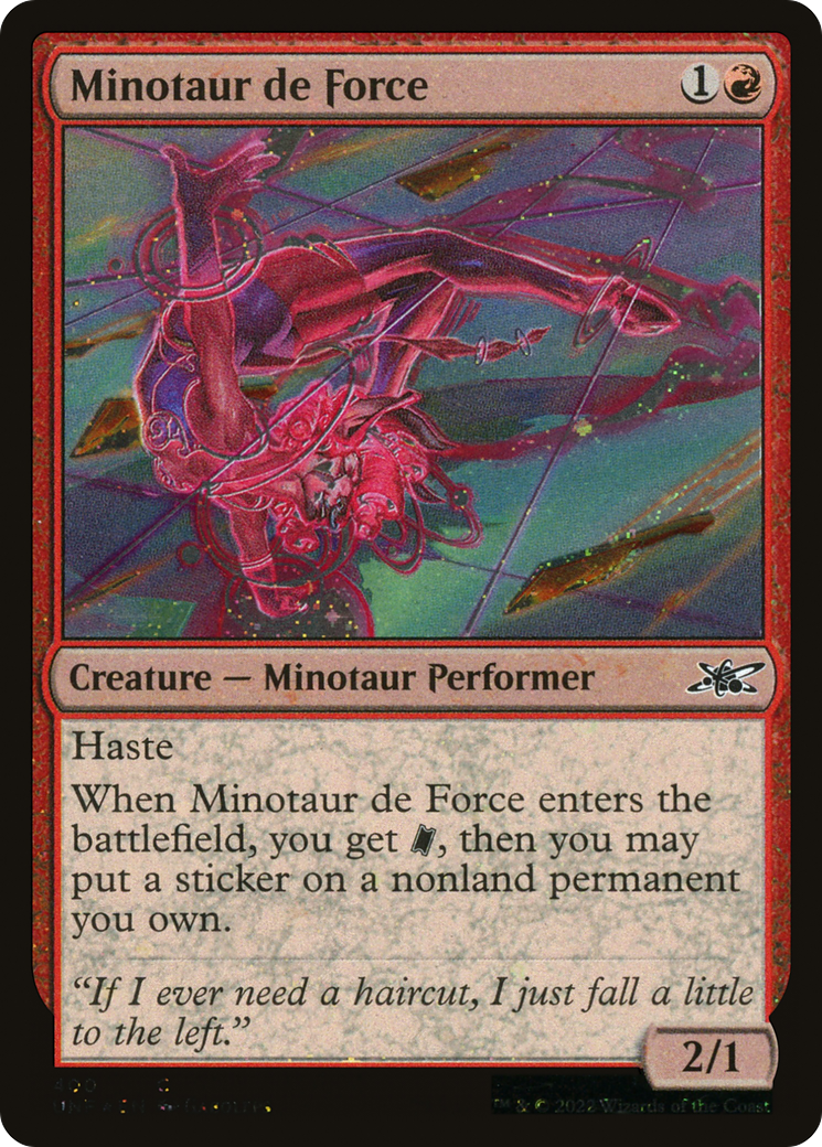 {C} Minotaur de Force (Galaxy Foil) [Unfinity][UNF 400]