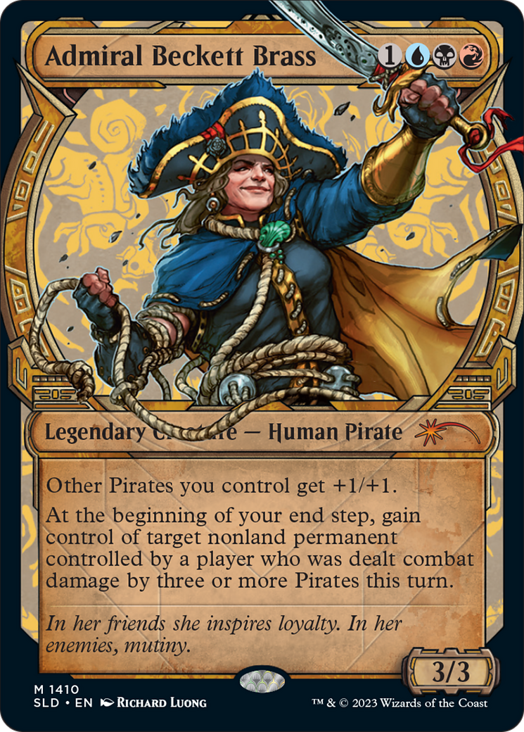 {R} Admiral Beckett Brass (Rainbow Foil) [Secret Lair Drop Series][RBF SLD 1410]