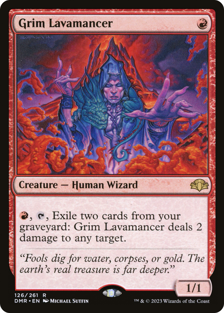 {R} Grim Lavamancer [Dominaria Remastered][DMR 126]