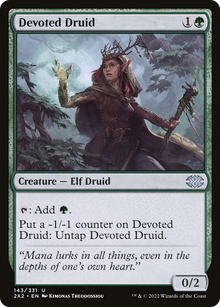{C} Devoted Druid [Double Masters 2022][2X2 143]